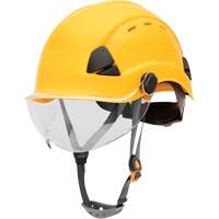 Fibre Metal Safety Helmet, Non-Vented, Ratchet, Yellow SHJ272 | Stor-it Systems