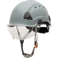 Fibre Metal Safety Helmet, Non-Vented, Ratchet, Grey SHJ275 | Stor-it Systems