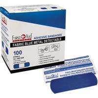 Bandages, Rectangular/Square, 3", Fabric Metal Detectable, Non-Sterile SHJ433 | Stor-it Systems