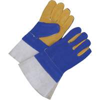 Lined Welder's Gloves with 5" Cuff, Split Cowhide, Size 2X-Large Stor-it Systems