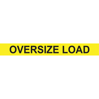 Oversize Load Heavy Haul Sign, Decal/Vinyl, 96" W x 12" H Stor-it Systems