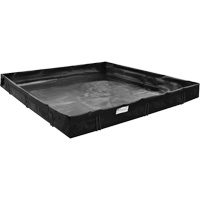 Spill Containment Berm, 179 US gal. Capacity, 6' W x 4' L x 1" H, L-Bracket Stor-it Systems