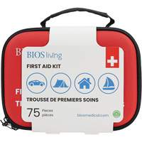 75-Piece Home & Travel First Aid Kit, Nylon Bag Stor-it Systems