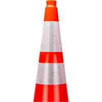 Premium Traffic Cone, 36", Orange, 4" & 6" Reflective Collar(s) Stor-it Systems