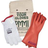 Rubber Electrical Insulating Glove Kit, ASTM Class 0, Size 8, 11" L Stor-it Systems