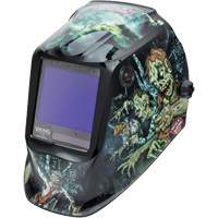 VIKING 3350 Zombie Welding Helmet, 3.74" L x 3.34" W View Area, 5 - 13 Shade Range Stor-it Systems