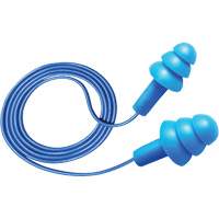 Hush 50-25 Reusable Metal Detectable Earplugs, Corded, One-Size, Bulk - Box, 25 NRR dB Stor-it Systems