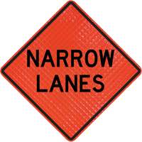 Quadra Flex Roll-Up Sign with Traffic Control Person Ahead Symbol Stor-it Systems