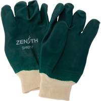 Gants verts &agrave; double enduit, 10" lo, PVC, Doublure en Jersey de coton, 70 mils Stor-it Systems