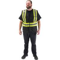 CSA Compliant Surveyor Vest, Black, Medium, Polyester Stor-it Systems