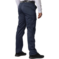 Big Flex Cargo Pants, Poly-Cotton/Spandex, Navy Blue, Size 46, 30 Inseam Stor-it Systems