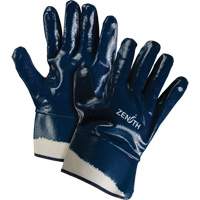 Heavyweight Safety Cuff Gloves, 11/2X-Large, Nitrile Coating, Cotton Shell Stor-it Systems