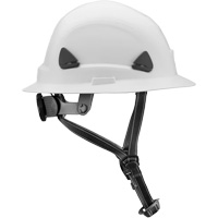Casque Fibre Metal de style escalade avec bordure compl&egrave;te, R&eacute;pond aux normes CSA type 2, Suspension Rochet, Non ventil&eacute; Stor-it Systems