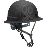 Casque Fibre Metal de style escalade avec bordure compl&egrave;te, R&eacute;pond aux normes CSA type 2, Suspension Rochet, Non ventil&eacute; Stor-it Systems