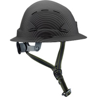 Casque Fibre Metal de style escalade avec bordure compl&egrave;te, R&eacute;pond aux normes CSA type 2, Suspension Rochet, Ventil&eacute; Stor-it Systems