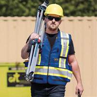 6681 High-Visibility Antimicrobial Mesh-Back Surveyor Vest, Royal Blue, Small, Polyester Stor-it Systems