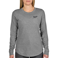 FREEFLEX Long-Sleeve Hybrid T-Shirt, Women's, X-Small, Grey Stor-it Systems