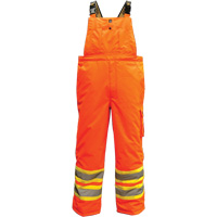 6450PO Freezer 300D Trilobal Overalls, Polyester, Small, High Visibility Orange Stor-it Systems