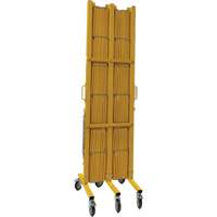 Barri&egrave;re extensible, 84" h x 20' lo, Jaune Stor-it Systems