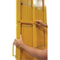 Barri&egrave;re extensible, 84" h x 20' lo, Jaune Stor-it Systems
