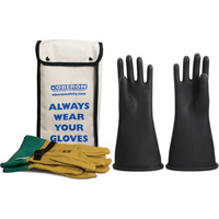 Class 2 Rubber Electrical Glove Kit, 9, 14" L, 37 cal/cm², NFPA 70E Stor-it Systems
