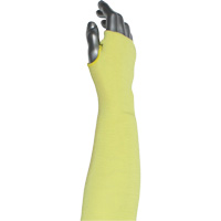 Kut Gard&reg; 2-Ply Cut-Resistant Sleeve with Thumb Hole, Aramid/ATA&reg;, 10", ASTM ANSI Level A6, Yellow Stor-it Systems