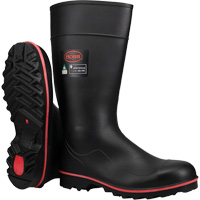 Boss&reg; Footwear Full ESR Safety Boot, Polyblend/PVC, Steel Toe, Size 4 Stor-it Systems