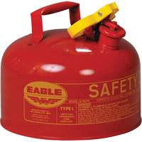 Safety Can for Flammables, Type I, Galvanized Steel, 2.5 US gal., Red, FM Approved/UL/ULC Listed Stor-it Systems