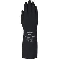 Gants d,usage moyen r&eacute;sistants aux produits chimiques AlphaTec 38001PP, Taille 7, 14" lo, Caoutchouc butyle, 14 mils Stor-it Systems