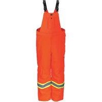 Heavy-Duty FR-Treated Journeyman 300D Trilobal Rip-Stop Coveralls, Polyester, Small, High Visibility Orange Stor-it Systems