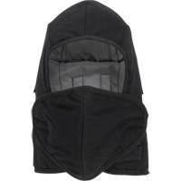 Pioneer 766A Flame-Resistant Quilted Hard Hat Liner with Detachable Mouthpiece, Black/Grey, Cotton/FR-Tech&reg;/Modacrylic/Nylon Stor-it Systems