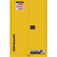 Utili-Guard+ Flammable Safety Cabinet, 45 gal., 2 Door, 43" W x 65" H x 22" D Stor-it Systems