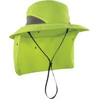 Chapeau de garde forestier 8934 Chill-Its avec prot&egrave;ge-nuque, petit/moyen, Lime haute visibilit&eacute; Stor-it Systems