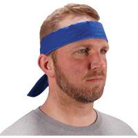 Bandeau de refroidissement Chill-Its 6702 avec polym&egrave;res int&eacute;gr&eacute;s et fermeture &agrave; nouer, Bleu Stor-it Systems