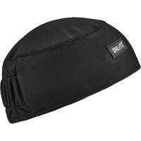 Calotte haute performance avec bandeau en &eacute;pong&eacute; Chill-Its 6630, Noir Stor-it Systems