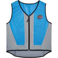 Veste de refroidissement &eacute;vaporatif Chill-Its 6667 avec fermeture &agrave; glissi&egrave;re, Moyen, Bleu Stor-it Systems