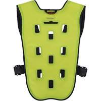 Veste de refroidissement &eacute;vaporatif Chill-Its 6685 avec fermeture &agrave; glissi&egrave;re, T-petit, Jaune lime haute visibilit&eacute; Stor-it Systems
