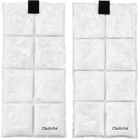 Veste de refroidissement &agrave; changement de phase l&eacute;g&egrave;re avec sachets de recharge Chill-Its 6260, Petit/Moyen, Orange Stor-it Systems