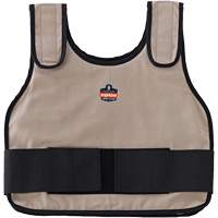 Veste de refroidissement &agrave; changement de phase standard avec sachets de recharge Chill-Its 6230, Petit/Moyen, Khaki Stor-it Systems
