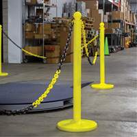 Chaîne de barri&egrave;re en plastique &agrave; deux couleurs, Vert/Blanc Stor-it Systems