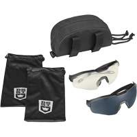Ensemble de cache-œil pour lunettes de s&eacute;curit&eacute; MY6, Lentille Transparent/Fum&eacute;e, Antibu&eacute;e/Anti-&eacute;gratignures, ANSI Z87+ Stor-it Systems