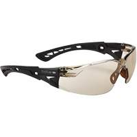 Rush+ BSSI Safety Glasses, Brown/Copper Lens, Anti-Fog/Anti-Scratch, ANSI Z87+ Stor-it Systems