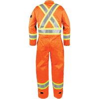 Combinaison ignifuge haute visibilit&eacute;, Taille Petit, Orange Stor-it Systems