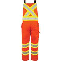 High-Visibility Unlined Overalls, X-Small, High Visibility Orange Stor-it Systems
