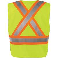 High-Visibility 5-Point Tear Away Vest, High Visibility Orange, Medium/Small, Polyester Stor-it Systems