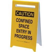 Panneau de sol “Caution Confined Space Entry In Progress”, Anglais Stor-it Systems