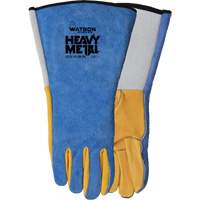 Gants de soudage Yellow Tail MIG/TIG, Cuir fleur de daim/Cuir de vache refendu, Taille Petit Stor-it Systems