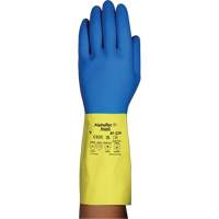 Gants r&eacute;sistants aux produits chimiques AlphaTec 87-224, Taille 9, 12,8" lo, N&eacute;opr&egrave;ne/Latex de caoutchouc, Doublure en Coton/Ouat&eacute;e, 26,8 mils Stor-it Systems