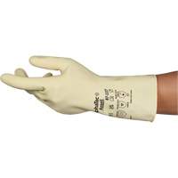 Gants naturels et l&eacute;gers AlphaTec 87-137, Taille 7, 11,8" lo, Latex de caoutchouc, 16 mils Stor-it Systems