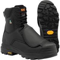 Bottes de travail Vulcan avec protecteur m&eacute;tatarsien &agrave; l'ext&eacute;rieur, Cuir, Taille 5, Imperm&eacute;able Stor-it Systems
